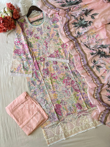 Printed  Cotton Set-4007