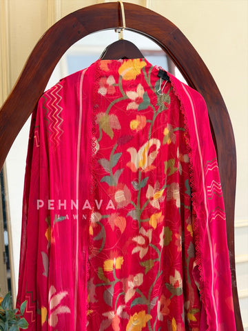Floral Embroidered Georgette Suit