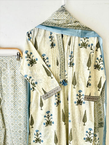 Signature Print Cotton Suit Set 12609