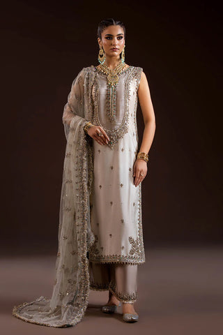 Velvet Yoke Embroidered Suit - Pehnava Lawns