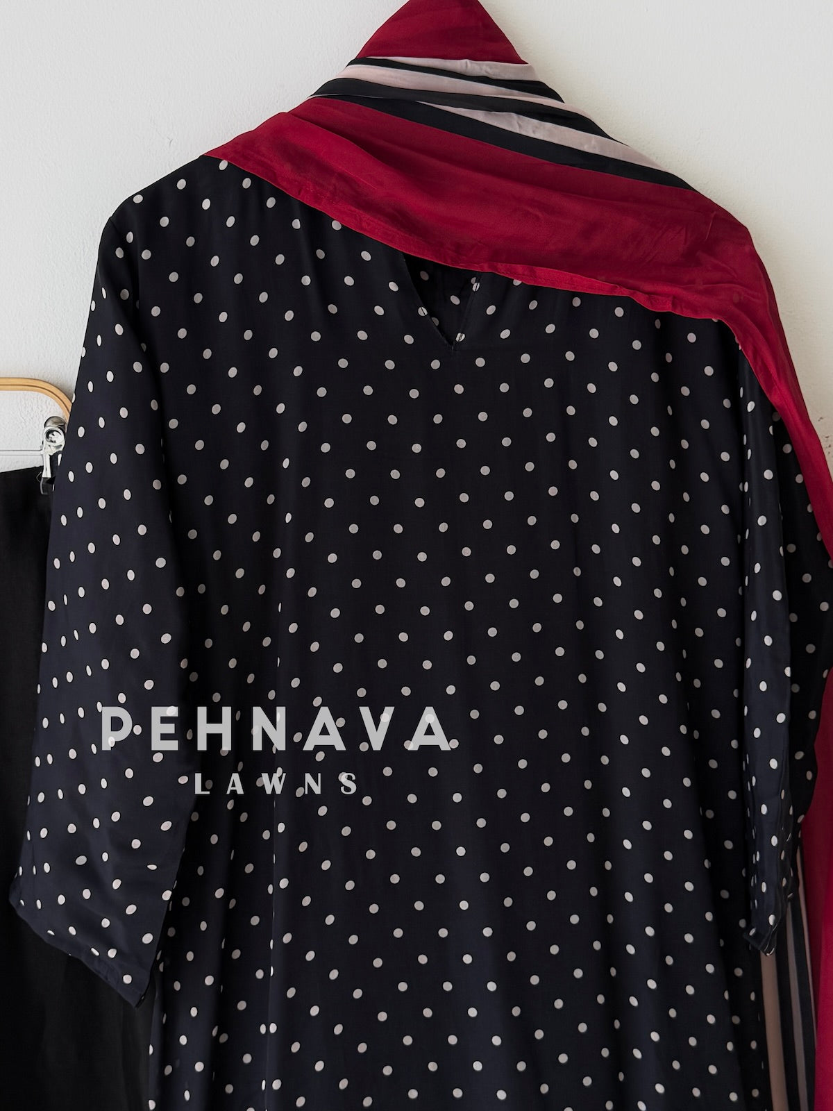 Polka Dot Printed Three Piece Set 6213