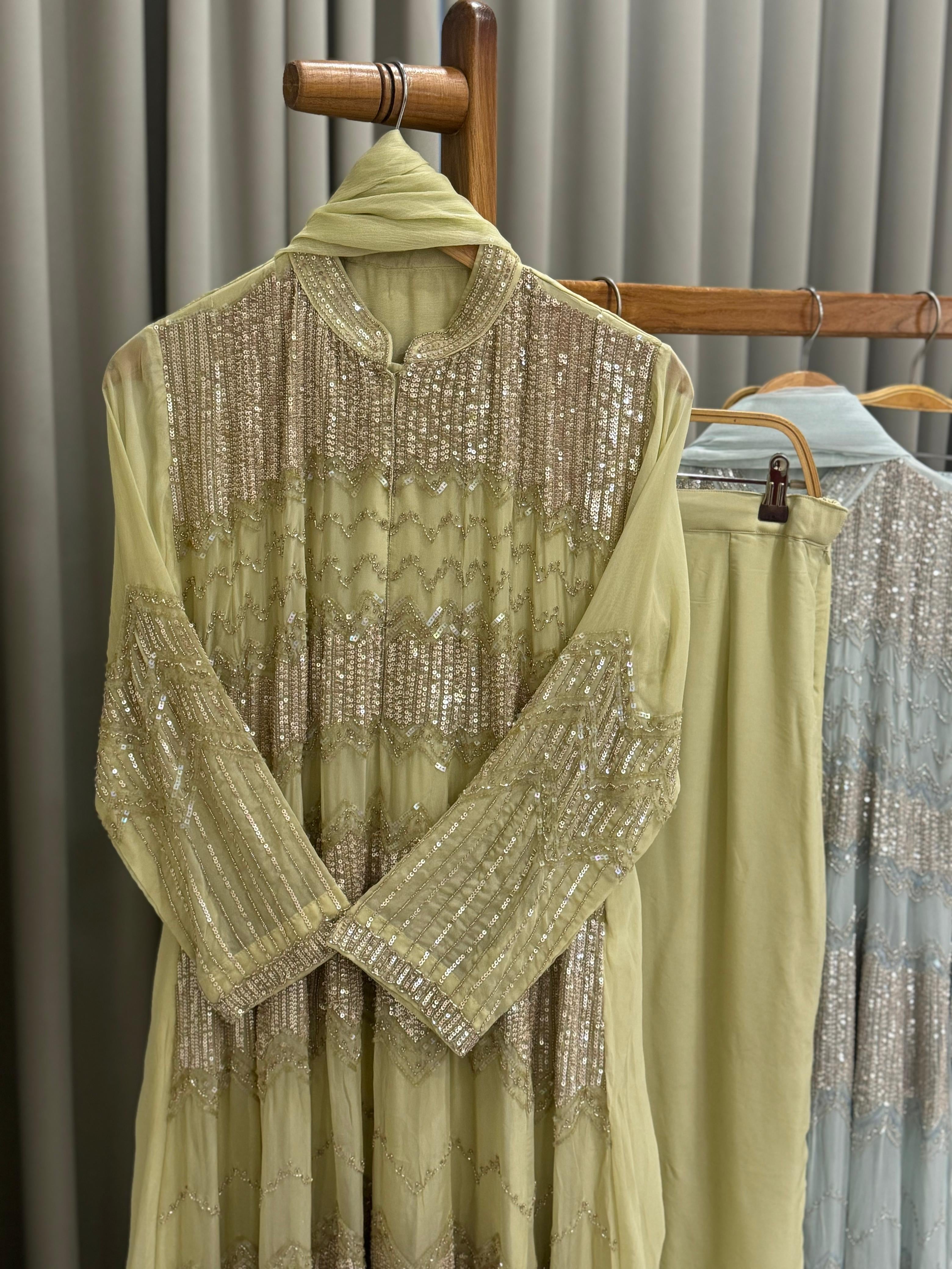 Premium handworked anarkali suit