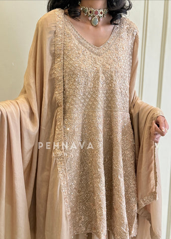 Premium Embroidered Skirt set B579
