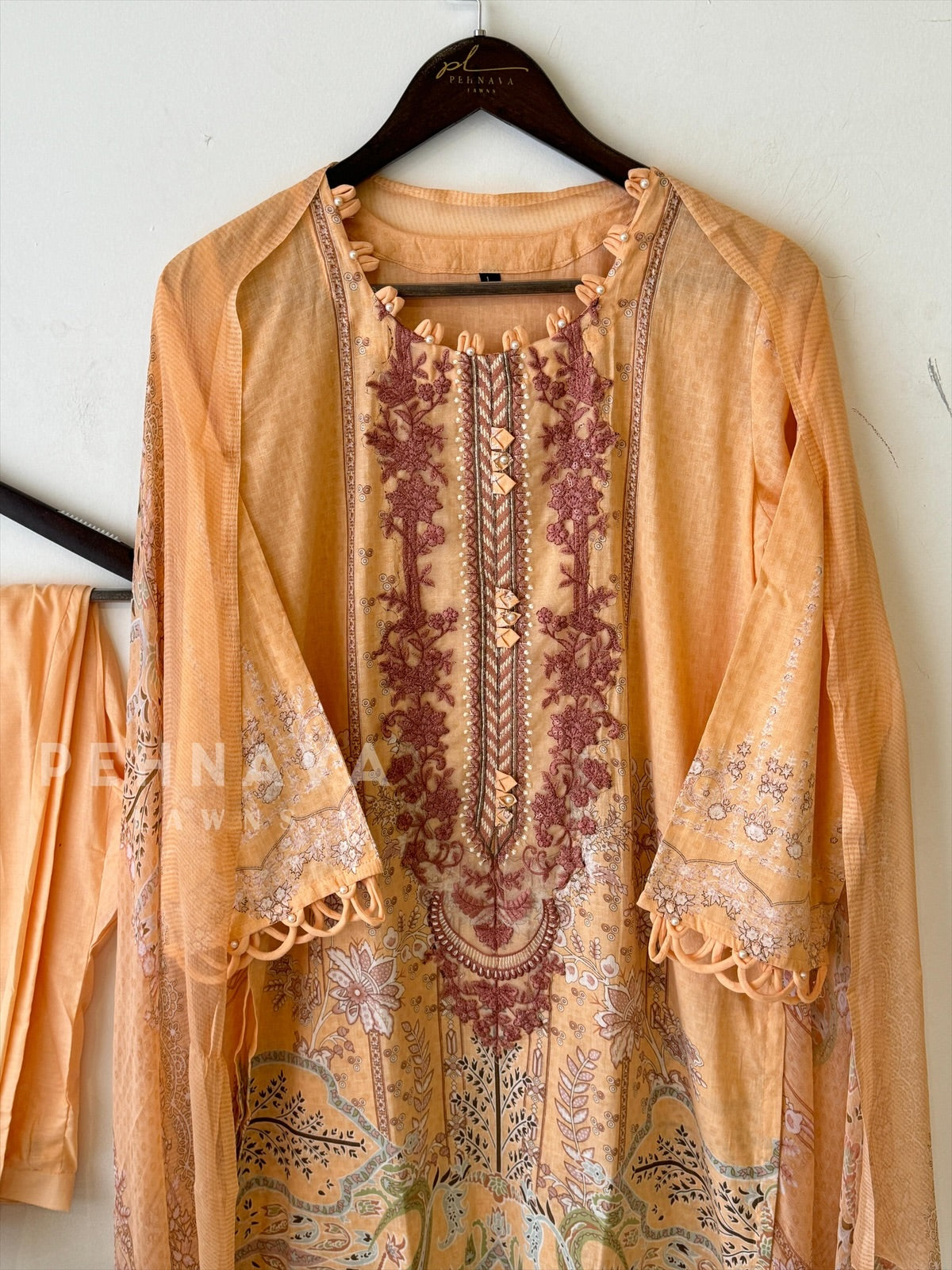 Embroidery Printed Suit Set-1512