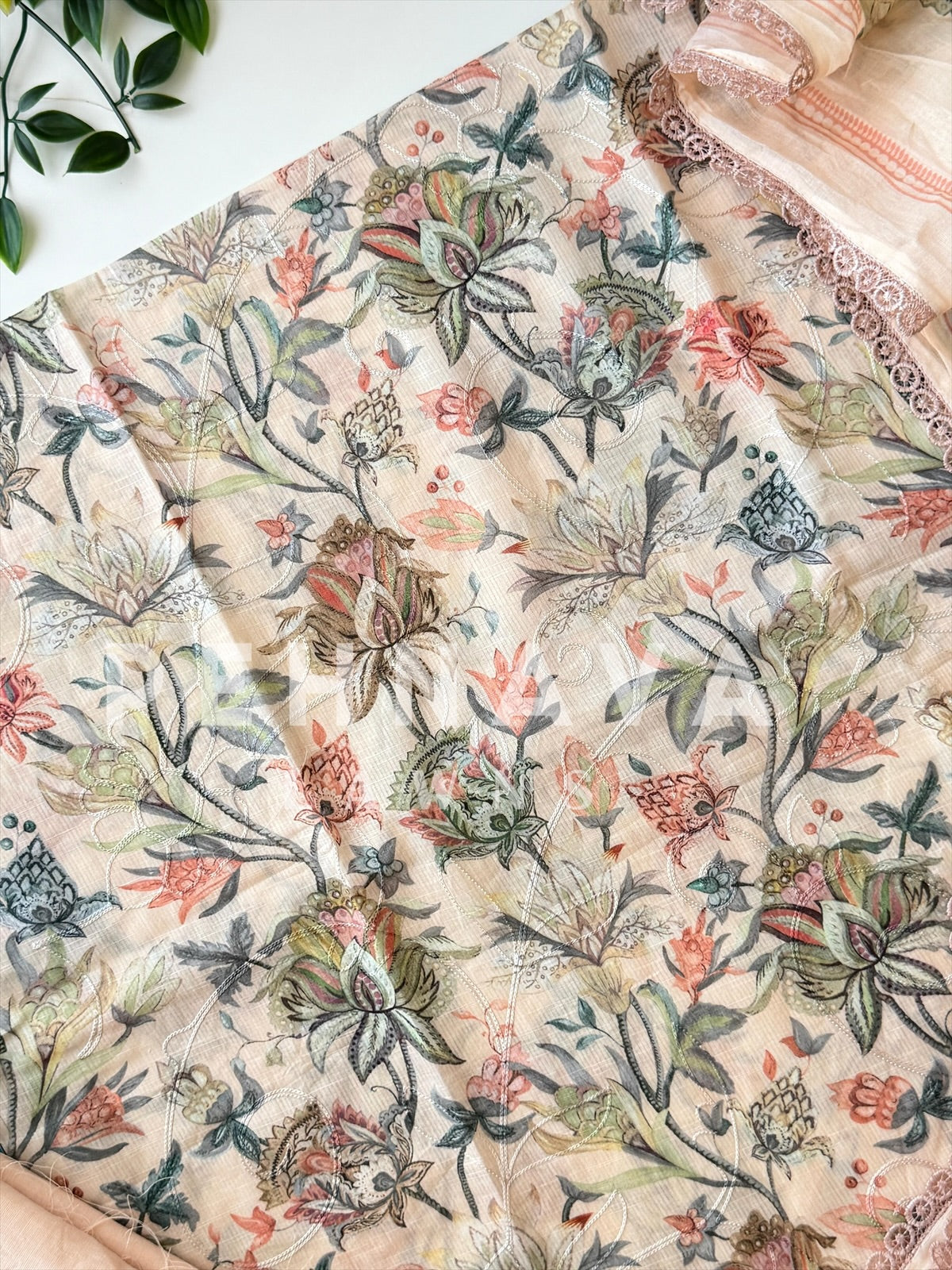 Soft Cotta Printed Unstitched Suit-4185 - Pehnava Lawns