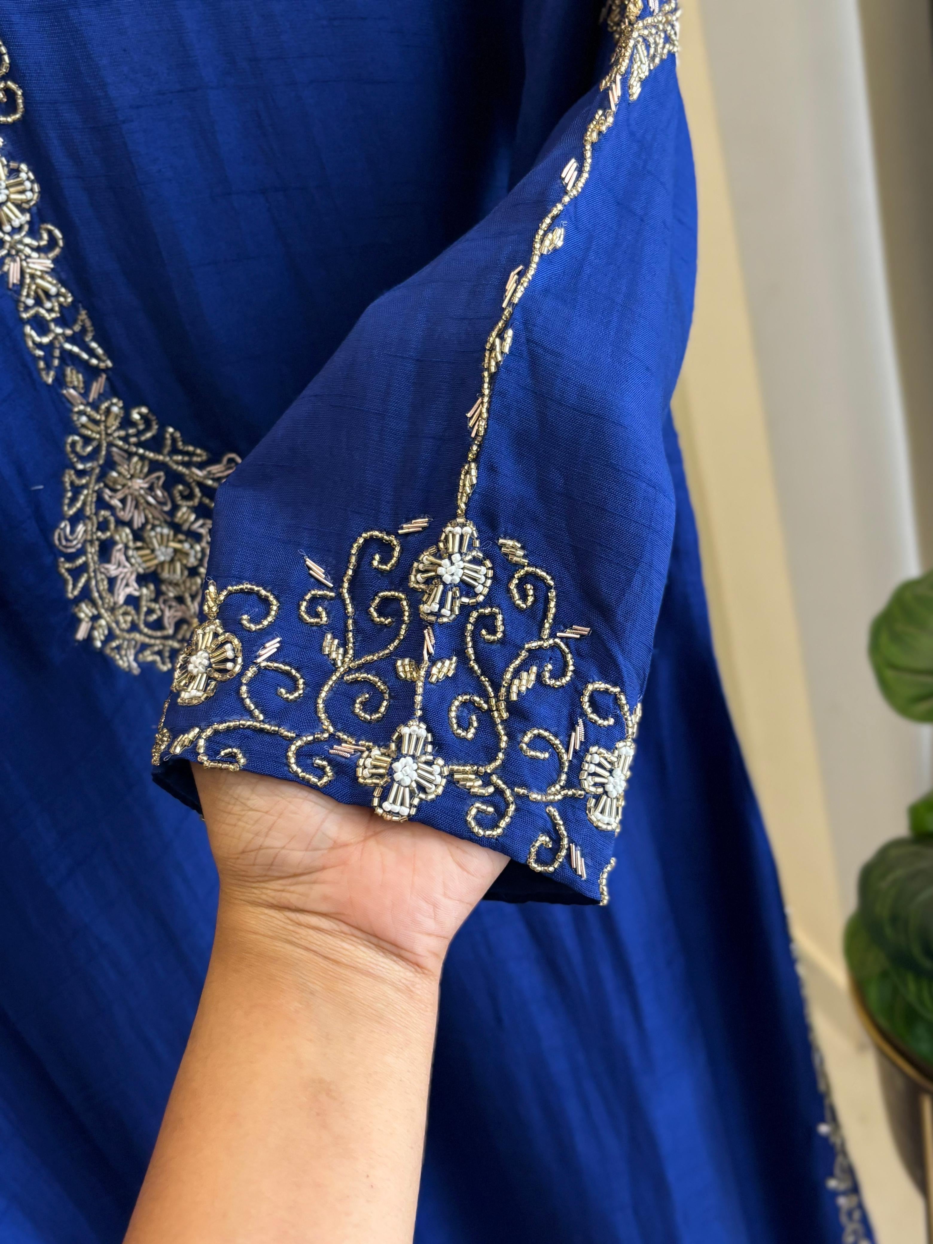 Premium Handworked Royal Blue Salwar Kameez