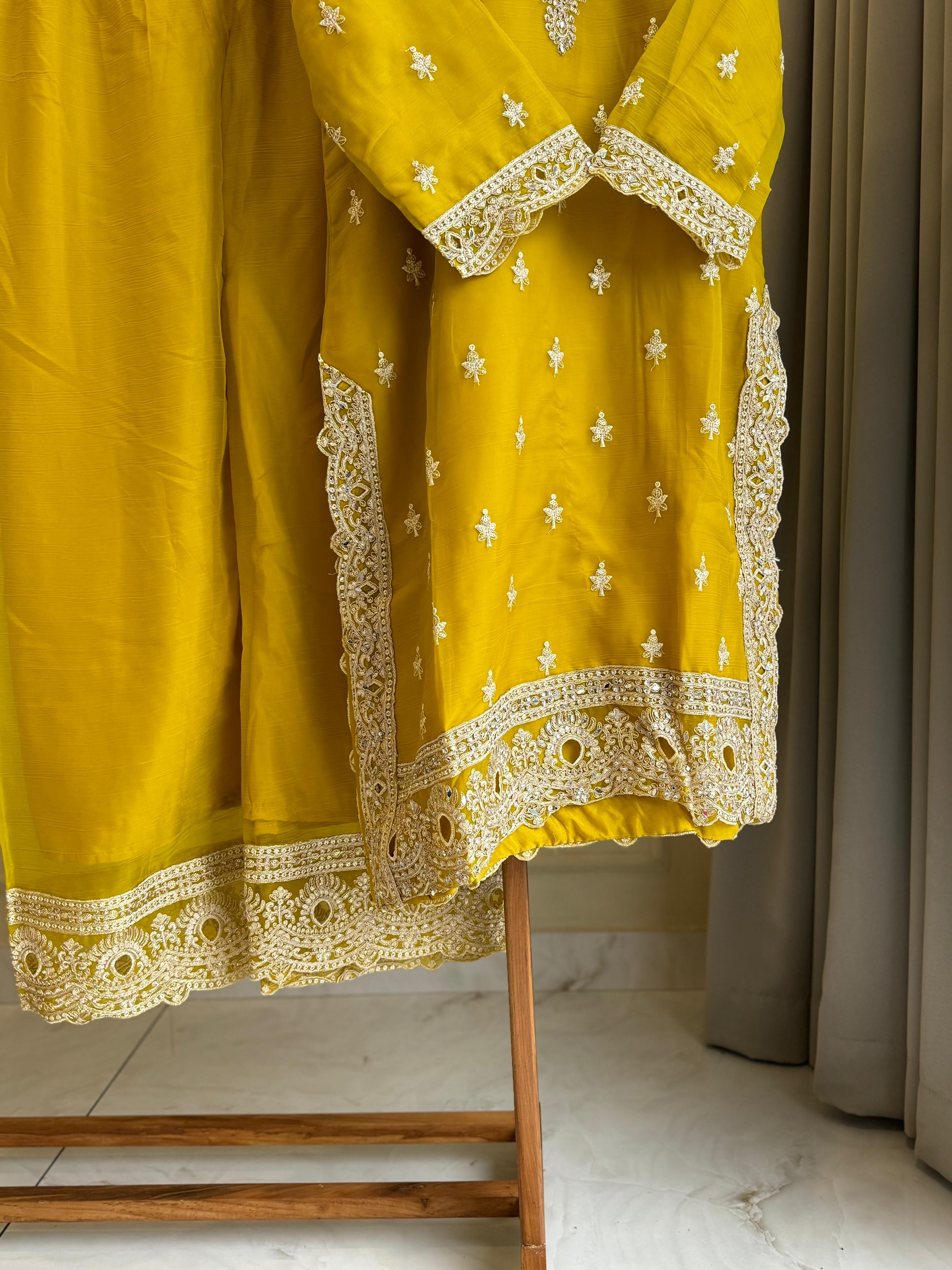 Chinnon Party wear suit with lace detailings