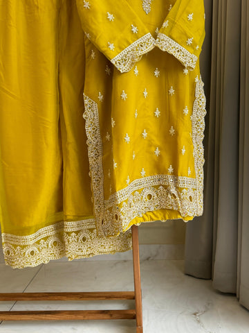 Chinnon Party wear suit with lace detailings