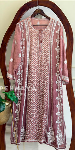 Multi-shade Chikankari Embroidered Ensemble