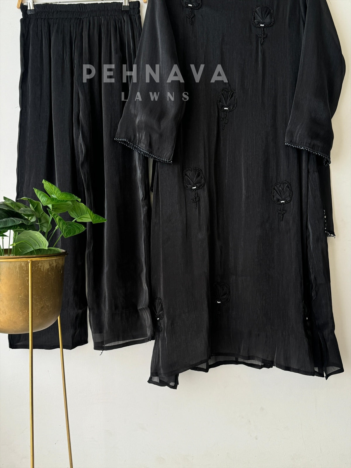 Shimmer A-line 3 peice Suit-3617 - Pehnava Lawns
