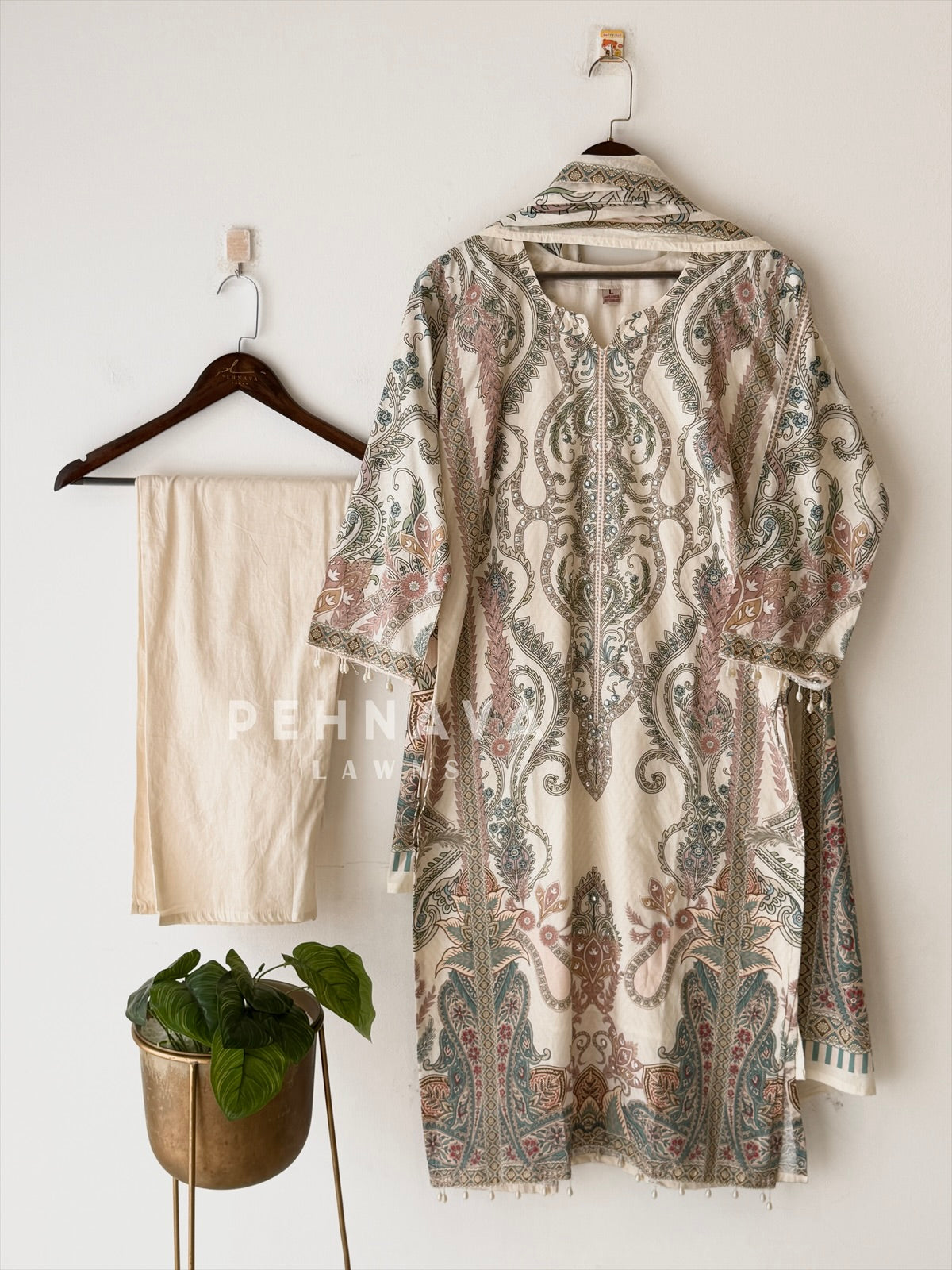 Casual Ready To Wear Printed Suit-12938