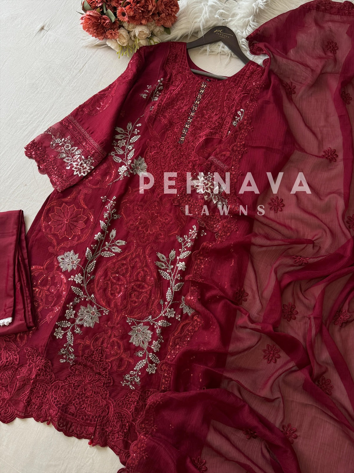 Festive Comfort Suit Set_ 5534 - Pehnava Lawns