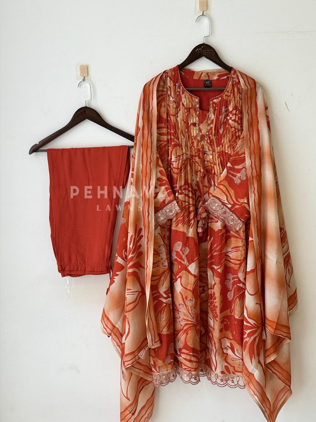 Floral Muslin Suit Set 3234 JJ11