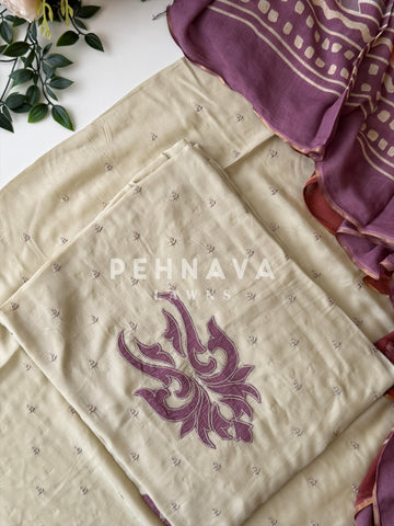Cotacheck Embroidered Unstitched Suit-4070 - Pehnava Lawns