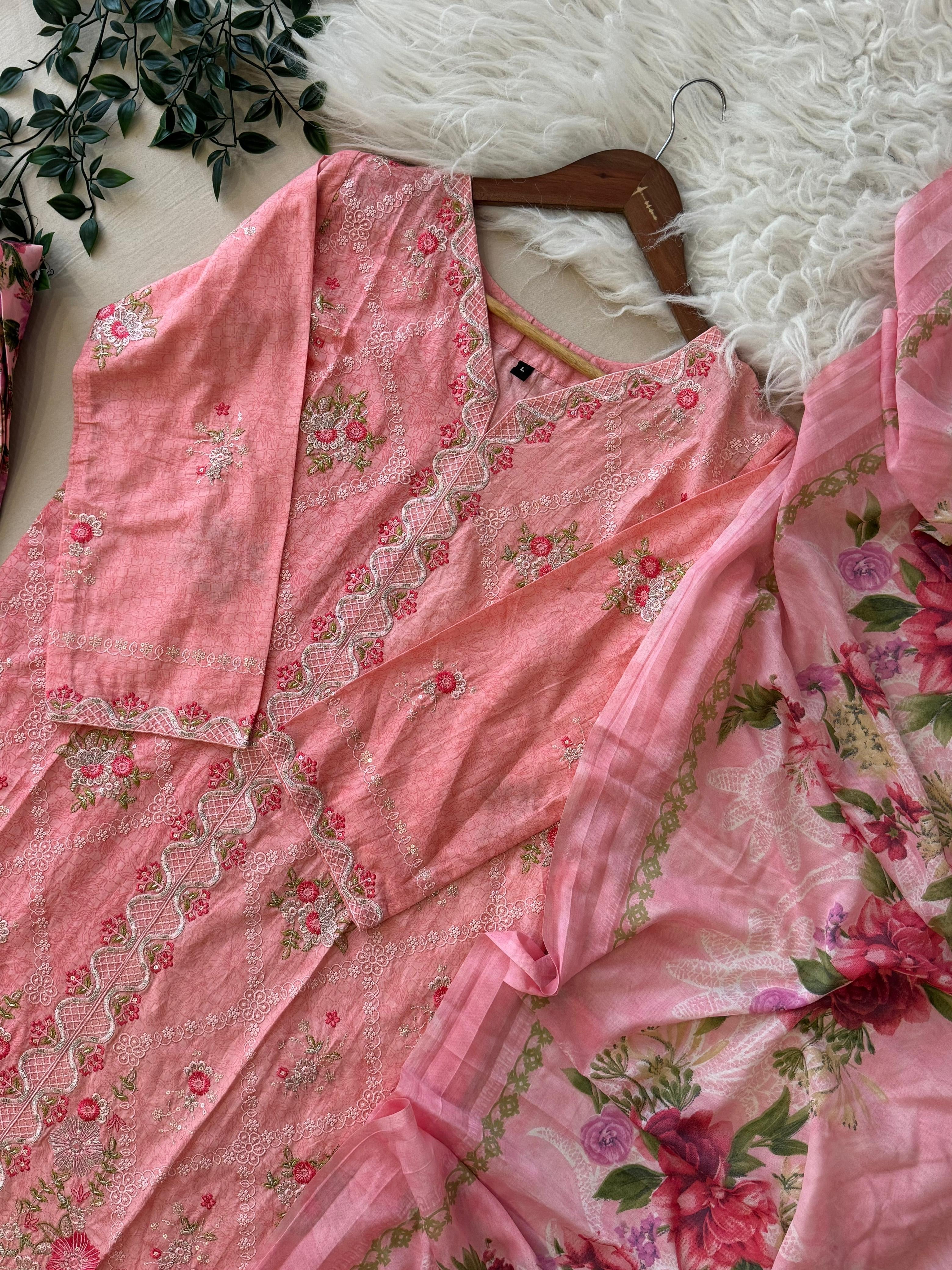 Pink Trendy Farshi Salwar