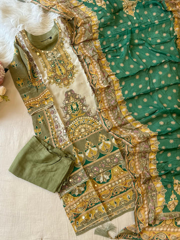 Party wear Crepe Suit-116