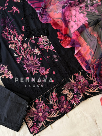 Floral Embroidered Suit Set 1664