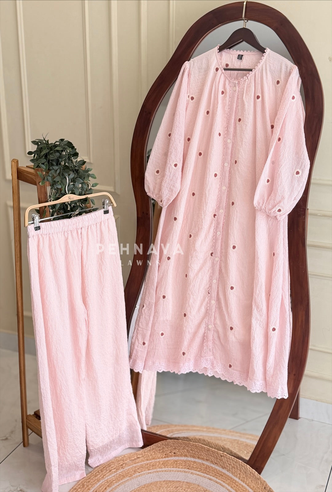 Floral Embroidered Co-ord Set 4981