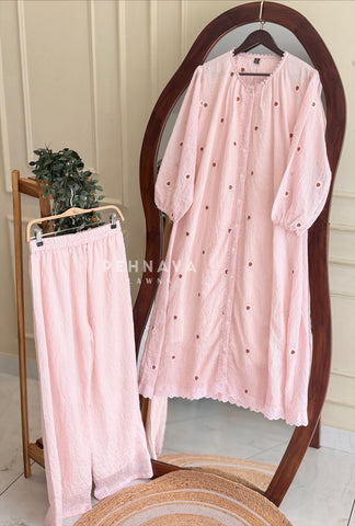 Floral Embroidered Co-ord Set 4981