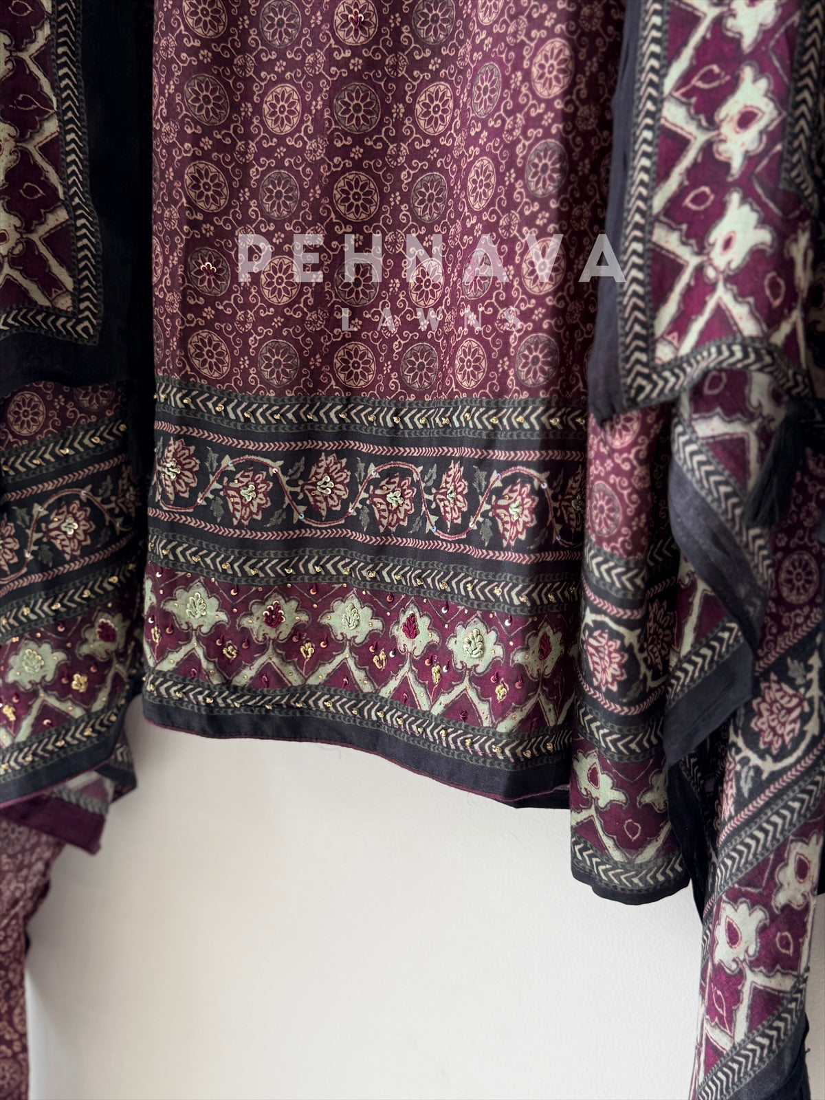 Ajrak Printed Unstitched Suit