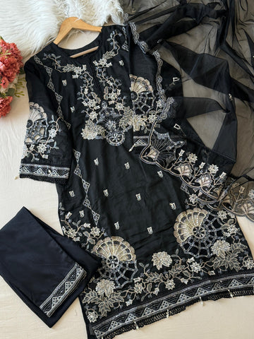 Embroidered Suit Set