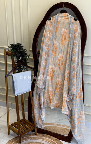 Floral Embroidered Unstitched Suit