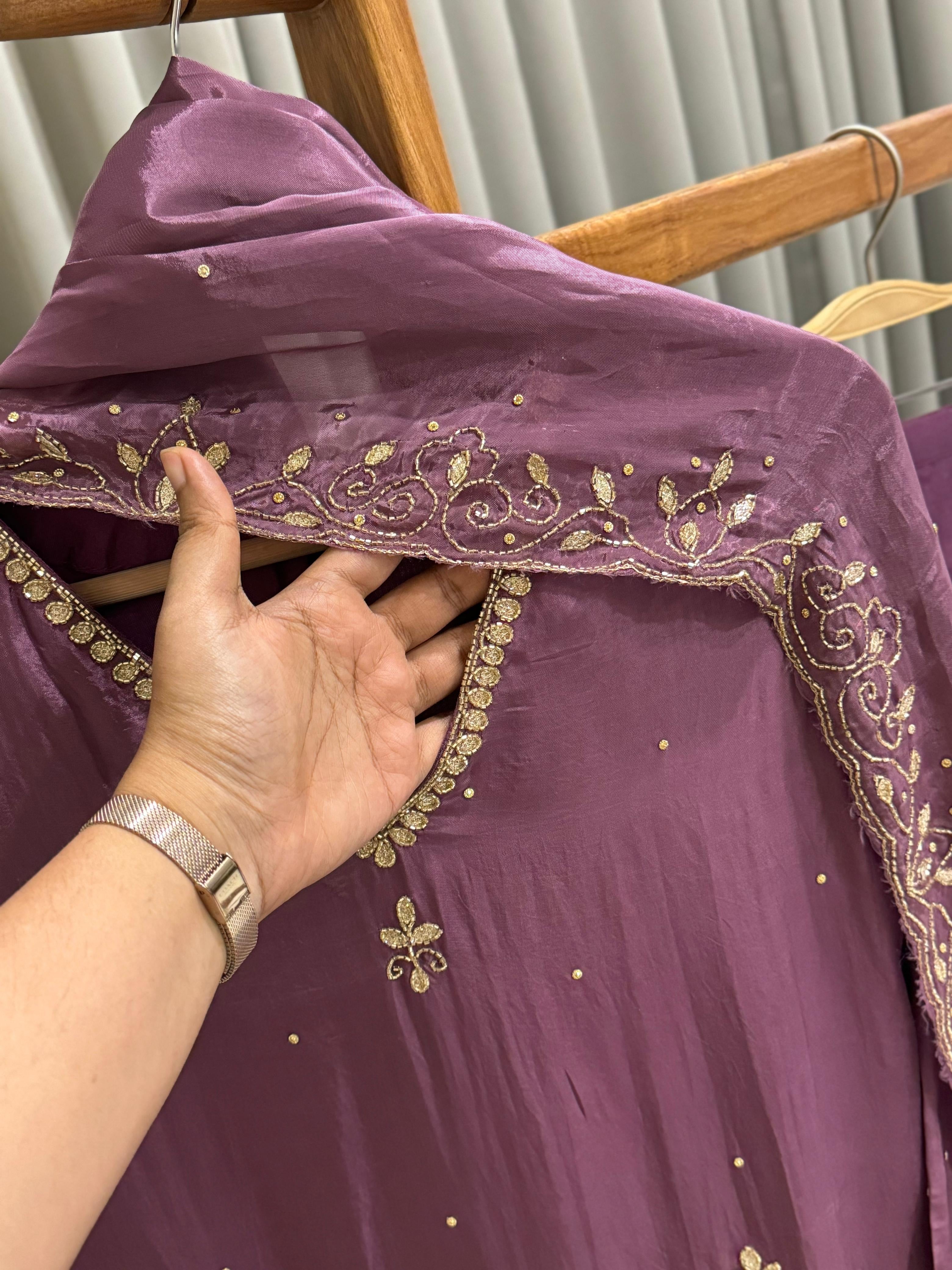 Premium Handworked Chin-non 3 piece Suit - Pehnava Lawns