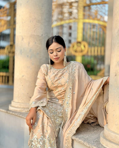 Party Wear Sharara Suit-839