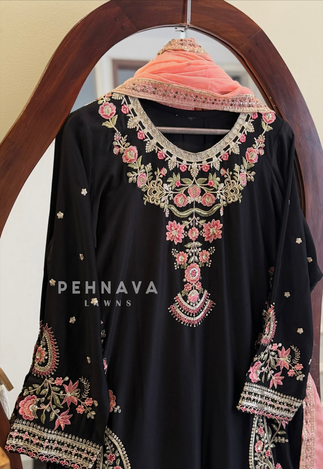 Floral Embroidered Farshi Salwar