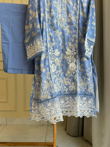 Signature Lawn Suit Featuring Cutwork-8