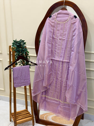 Tissue Handworked Unstitched Suit-304