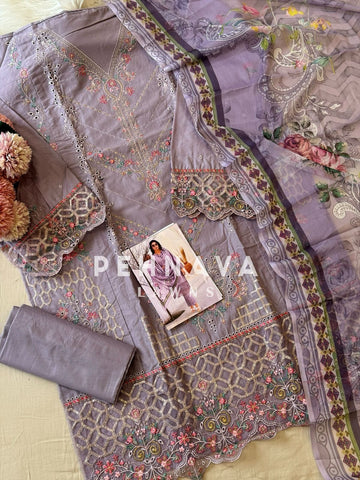 Cutwork Embroidery Suit-1006