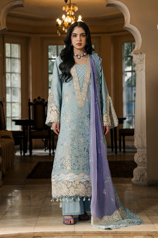 Sundas Ahad Premium Suit-ICE BLUE EL-05
