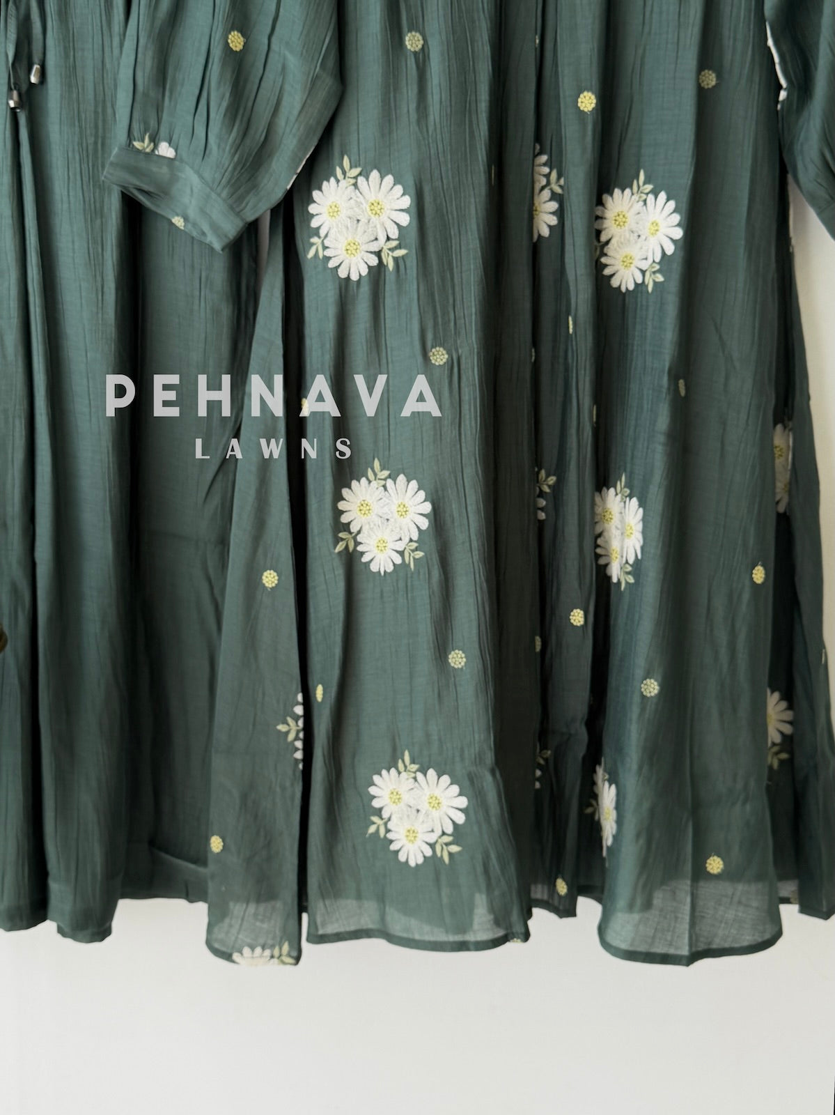 Floral Embroidered Imported Suit-2303