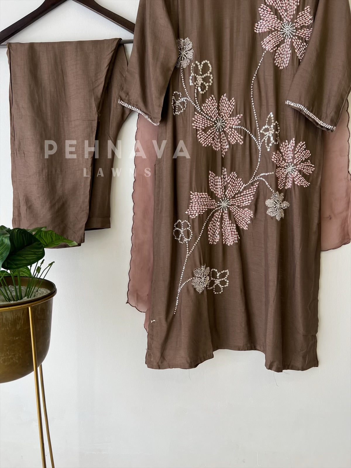 Heritage Bead Floral Suit-2285 - Pehnava Lawns