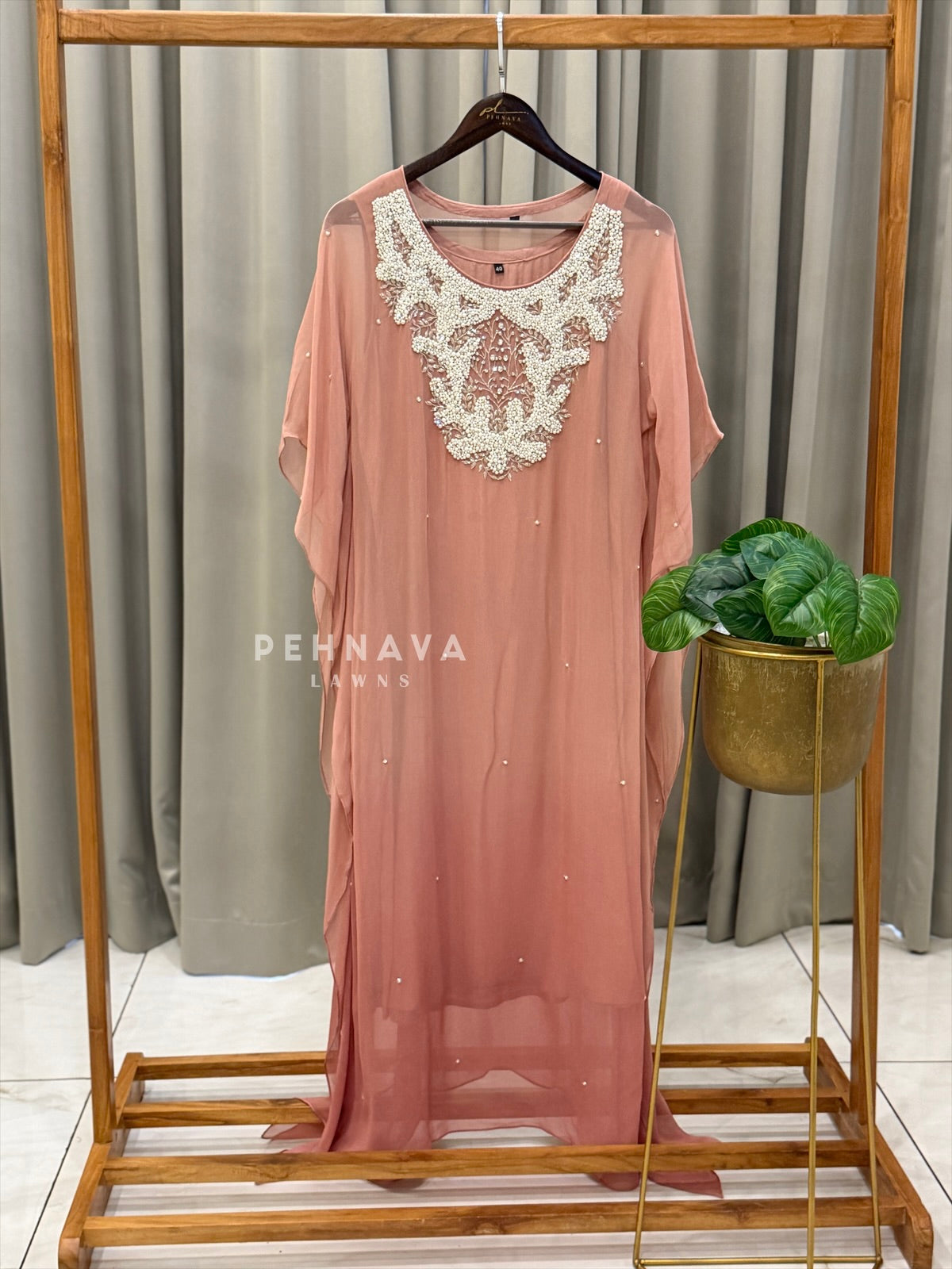 Yoke Detailed Kaftan Suit