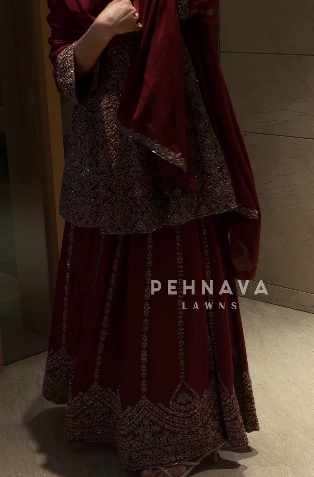 Premium Handworked Skirt set B579
