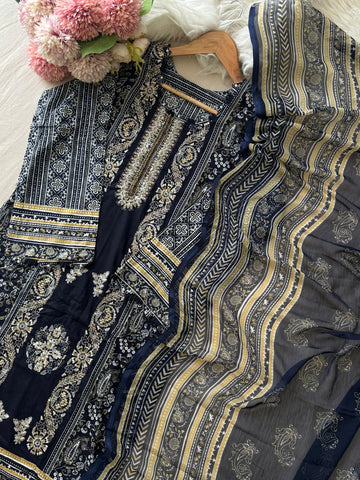 New Blue&Red Pakistani Suit