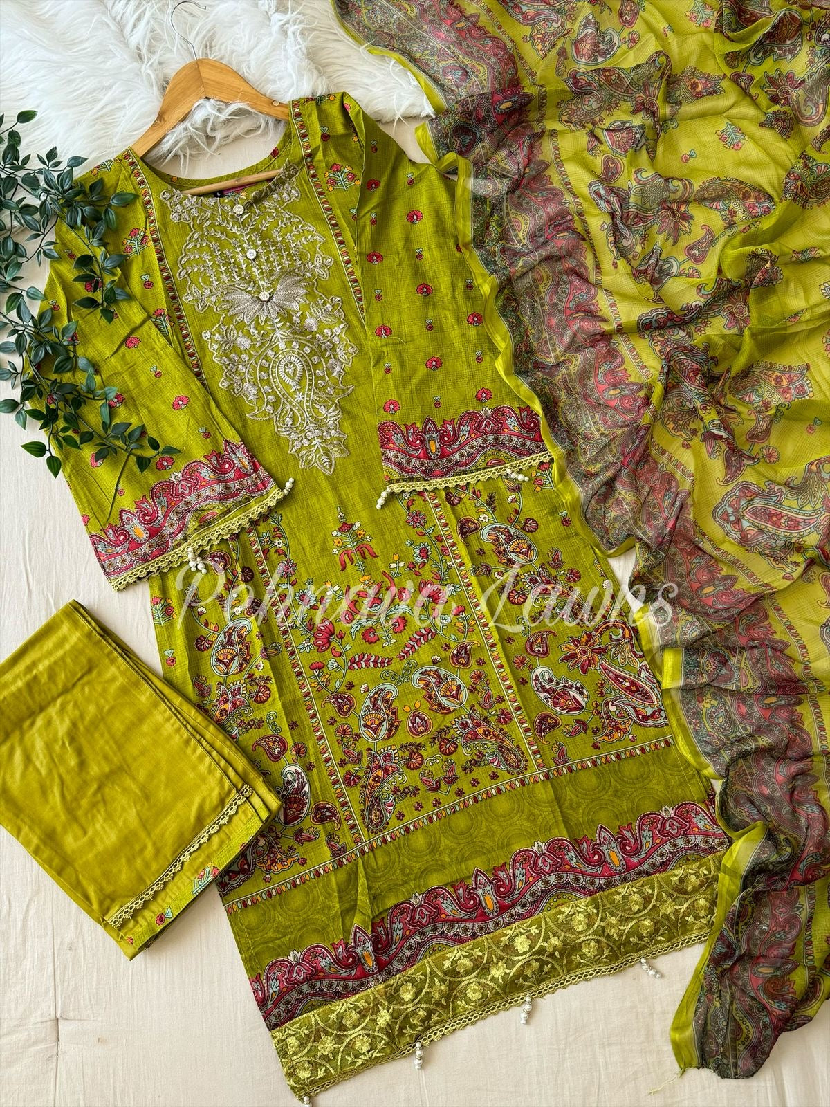 New Vibrant Green Pakistani Suit