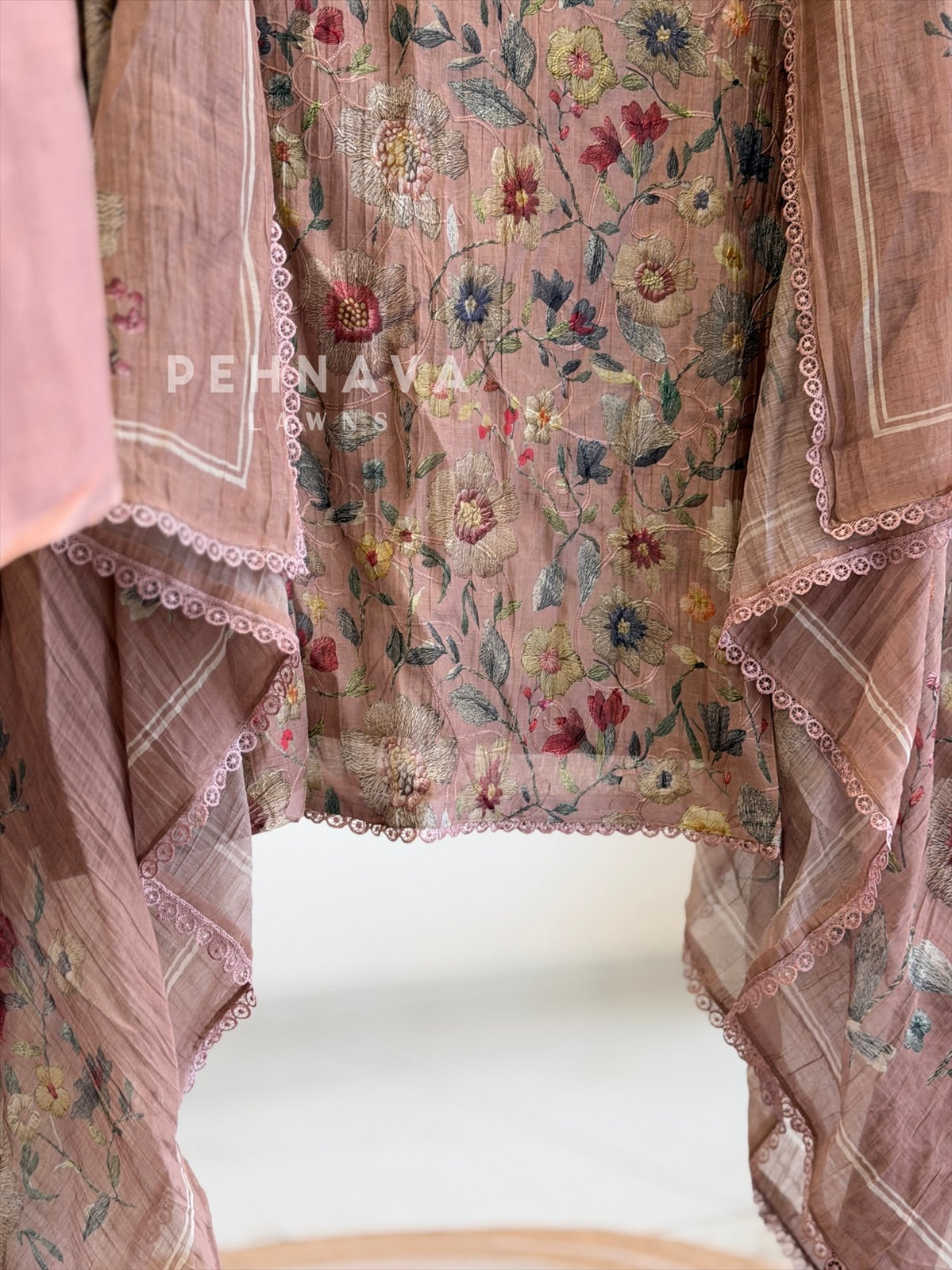 Floral Embroidered Unstitched Suit 4127