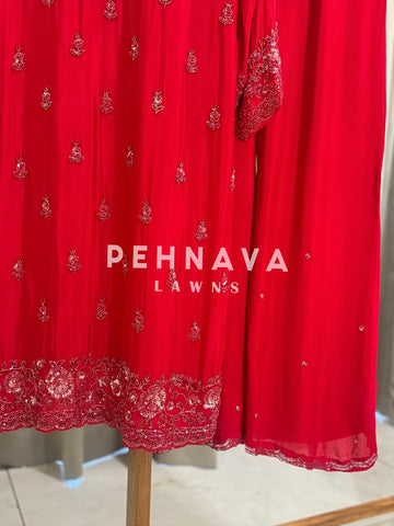 Festive Ready Handworked Sharara Suit - Pehnava Lawns
