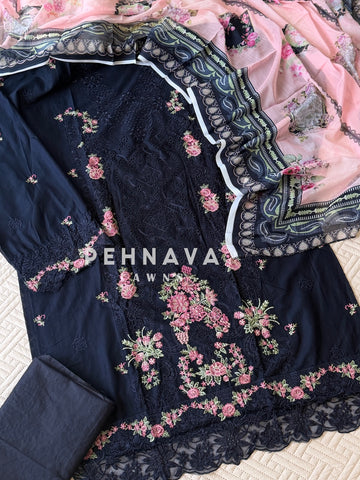 Embroidered Semi Stitched Suit-4212