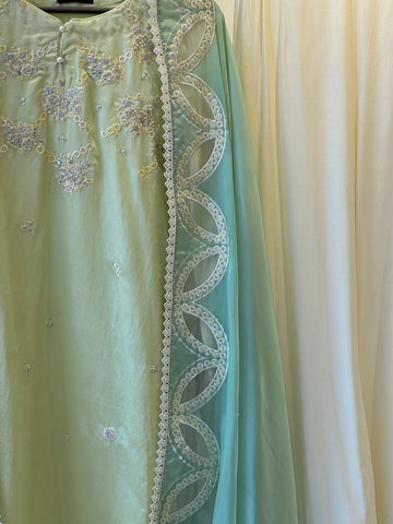 Dhanak Three piece luxurious suit DL-0335