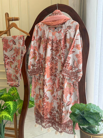 Traditional Embroidery Detailed Suit-5