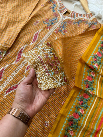 Yellow Trendy Farshi Salwar
