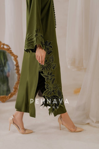 Cut work Ready to Wear 2pc Suit- J7101