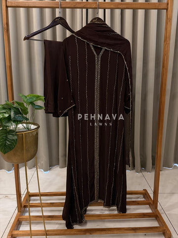 Premium Crepe Zigzag Ensemble - Pehnava Lawns