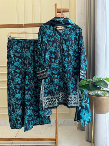 Premium Hand Embroidery Lawn Suit-2