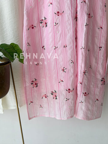 Floral Striped Imported Three Piece Set-298