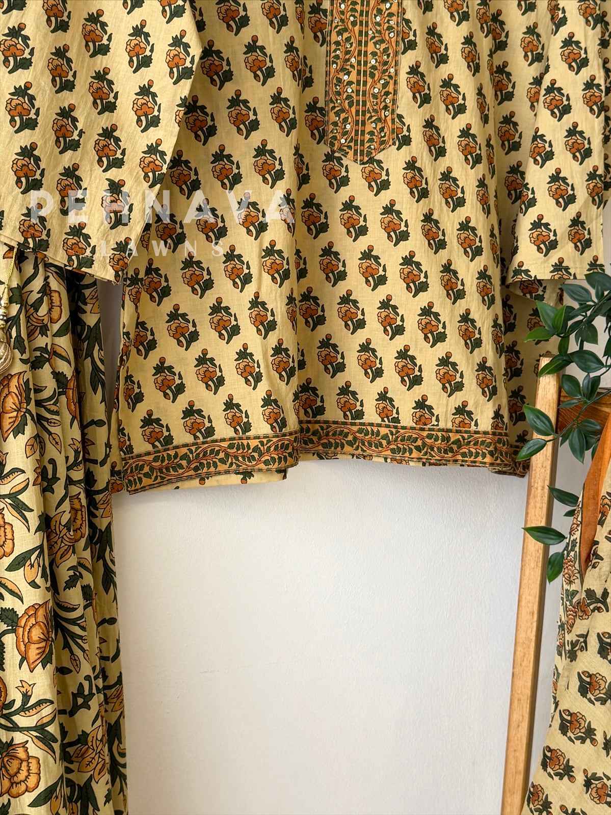 Floral Block Print Skirt Set 456